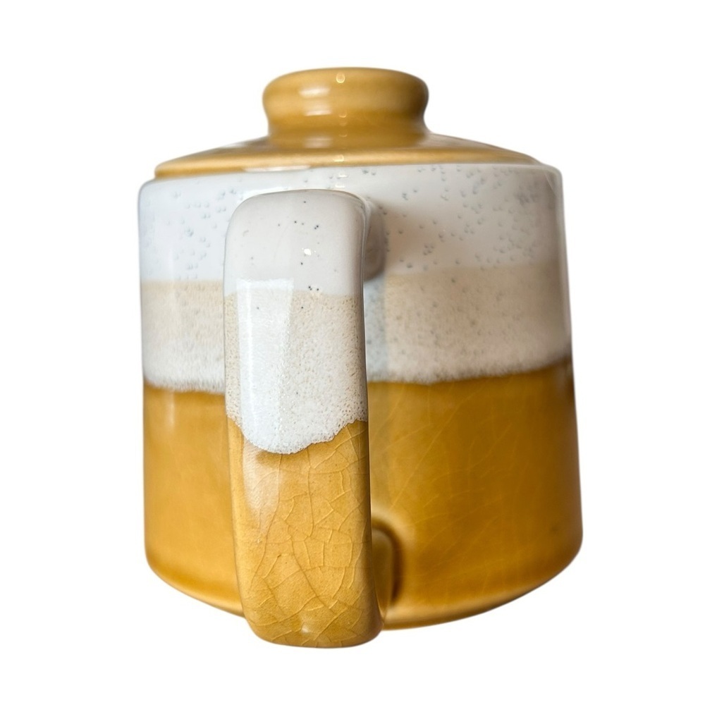 Vintage 70s small tri-color ombré teapot, Japan, Retro MCM Collectible - Picture 7 of 9